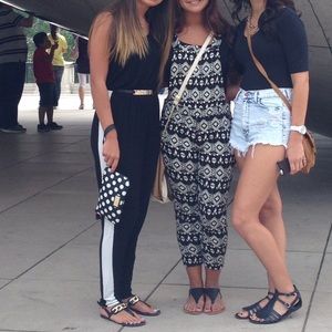 Black and white jumpsuit